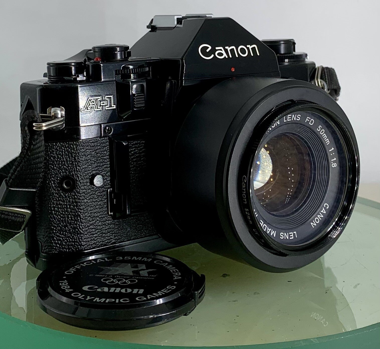 MINT Canon A-1 35mm SLR Camera Body+ FD 50mm f/1.8 + POWER WINDER + LARGE BUNDLE1