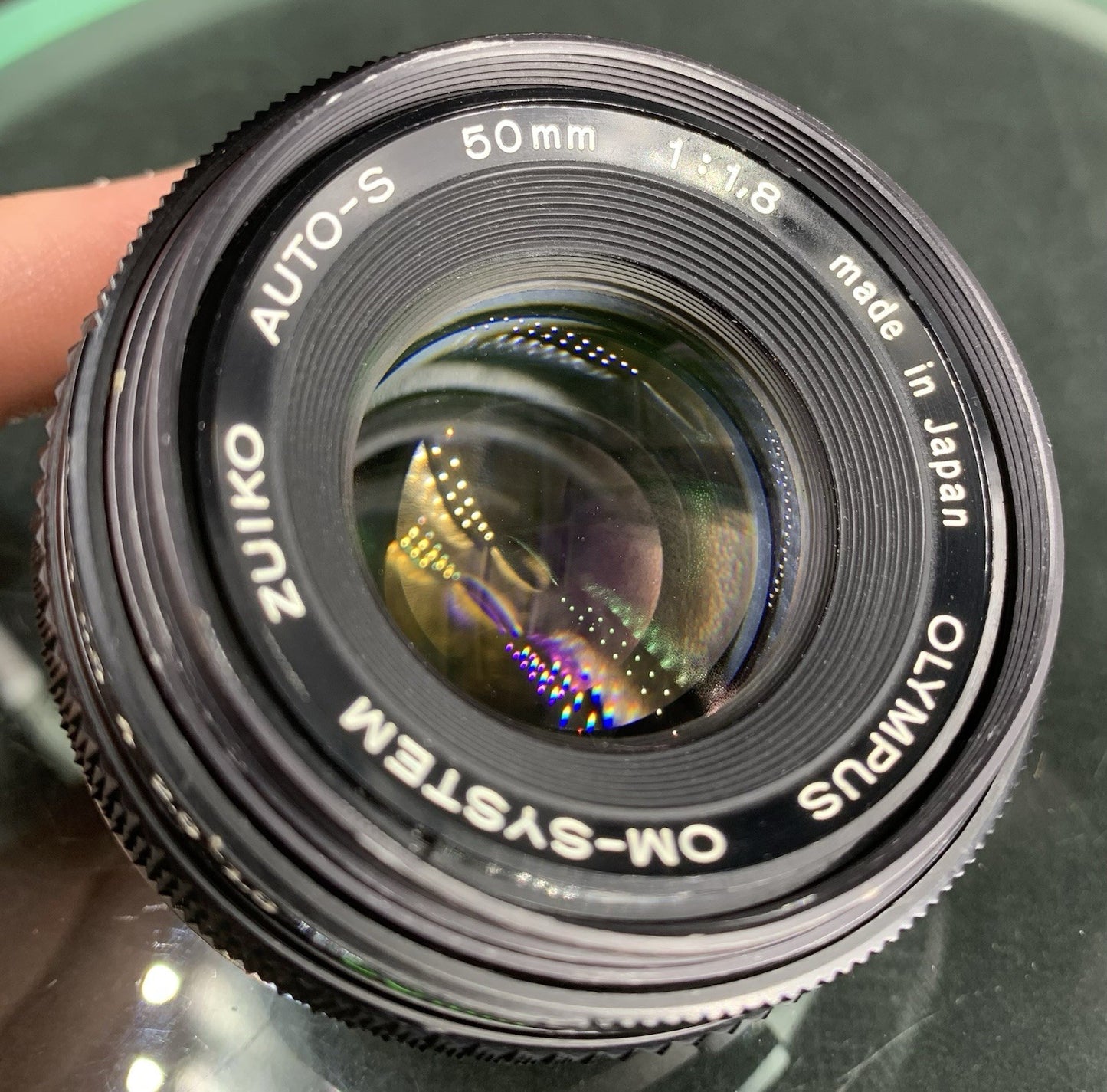 {SERVICED} Olympus OM F.Zuiko 50mm f/1.8 Auto-S Lens Mint & Working Great#00070