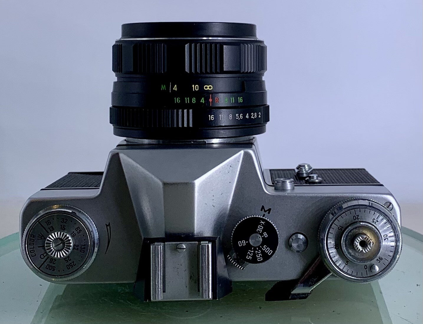 Vintage Zenit - B SLR Camera + HELIOS-44M-4 2/58 Lens + SILVER + TESTED - 657