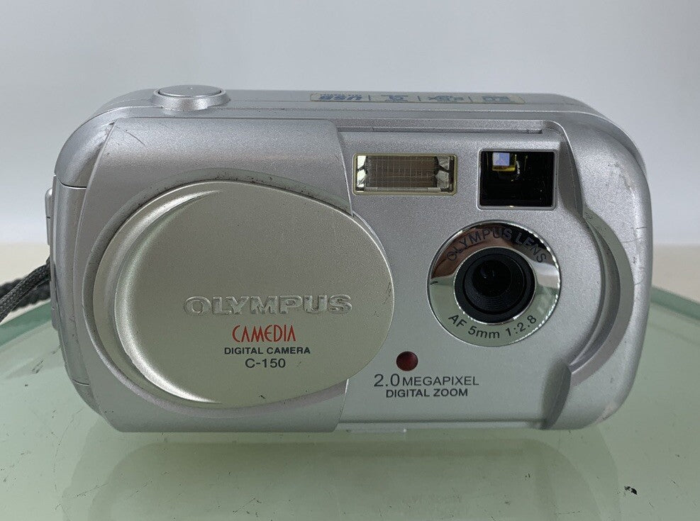 Olympus Camedia C-150 2.0MP-COMPACT DIGITAL CAMERA SILVER  - TESTED - 2411