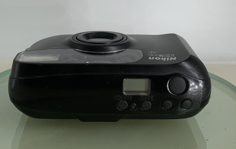 Nikon Zoom 200 AF Point and Shoot 35mm Film Camera + Black + Tested - 8087
