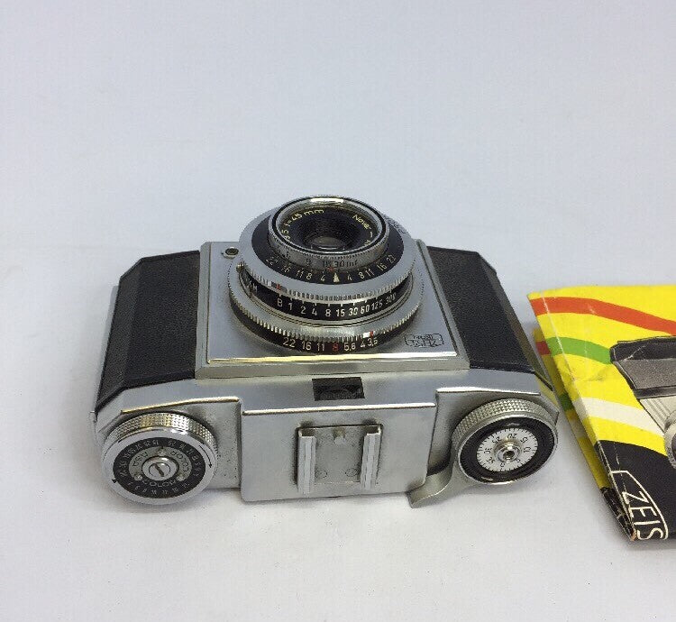Rare Vtg Zeiss Ikon Contina IIa Camera -Boxe d& Manual-Novar Anastigmat Lens#5113