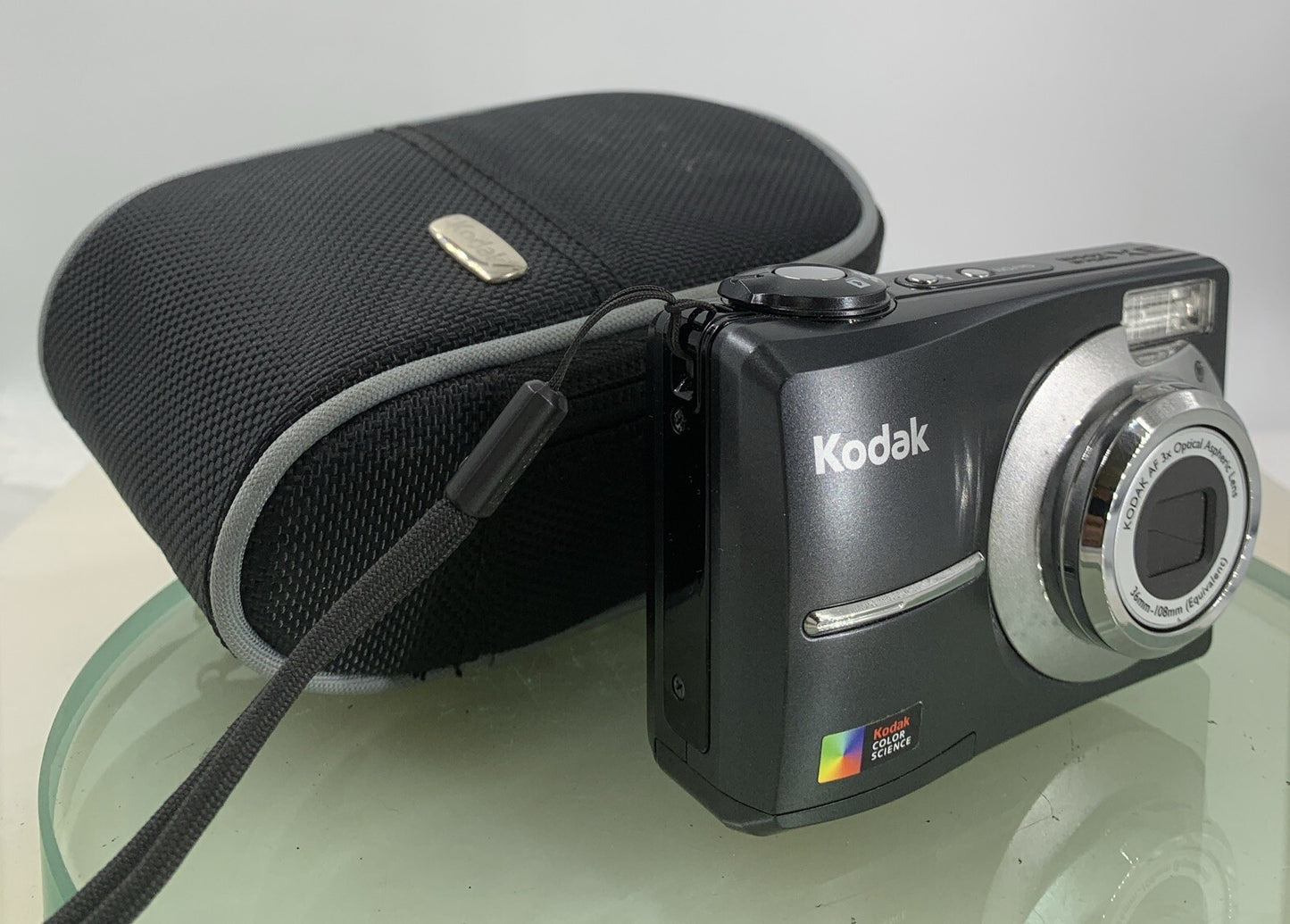 Kodak EASYSHARE C613 6.2MP COMPACT DIGITAL CAMERA BLACK + COVER TESTED - 2580