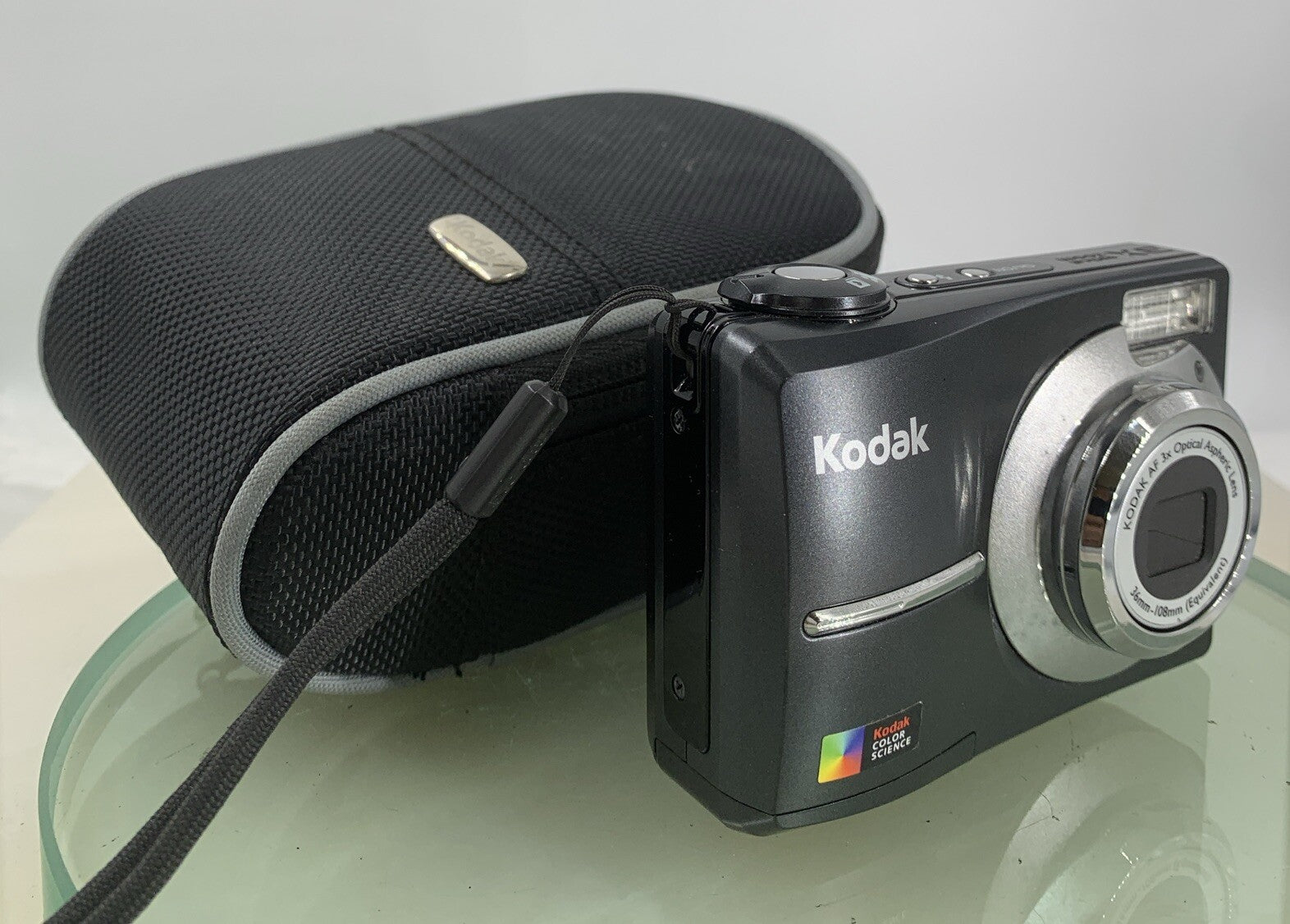 Kodak EASYSHARE C613 6.2MP COMPACT DIGITAL CAMERA BLACK + COVER TESTED - 2580