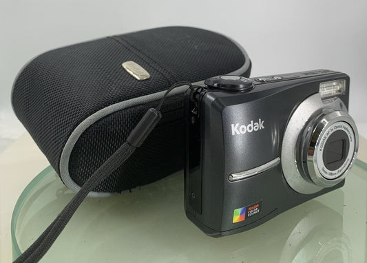 Kodak EASYSHARE C613 6.2MP COMPACT DIGITAL CAMERA BLACK + COVER TESTED - 2580