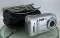 Olympus FE-120 6MP COMPACT DIGITAL CAMERA SILVER WITH COVER + WIRE TESTED - 460