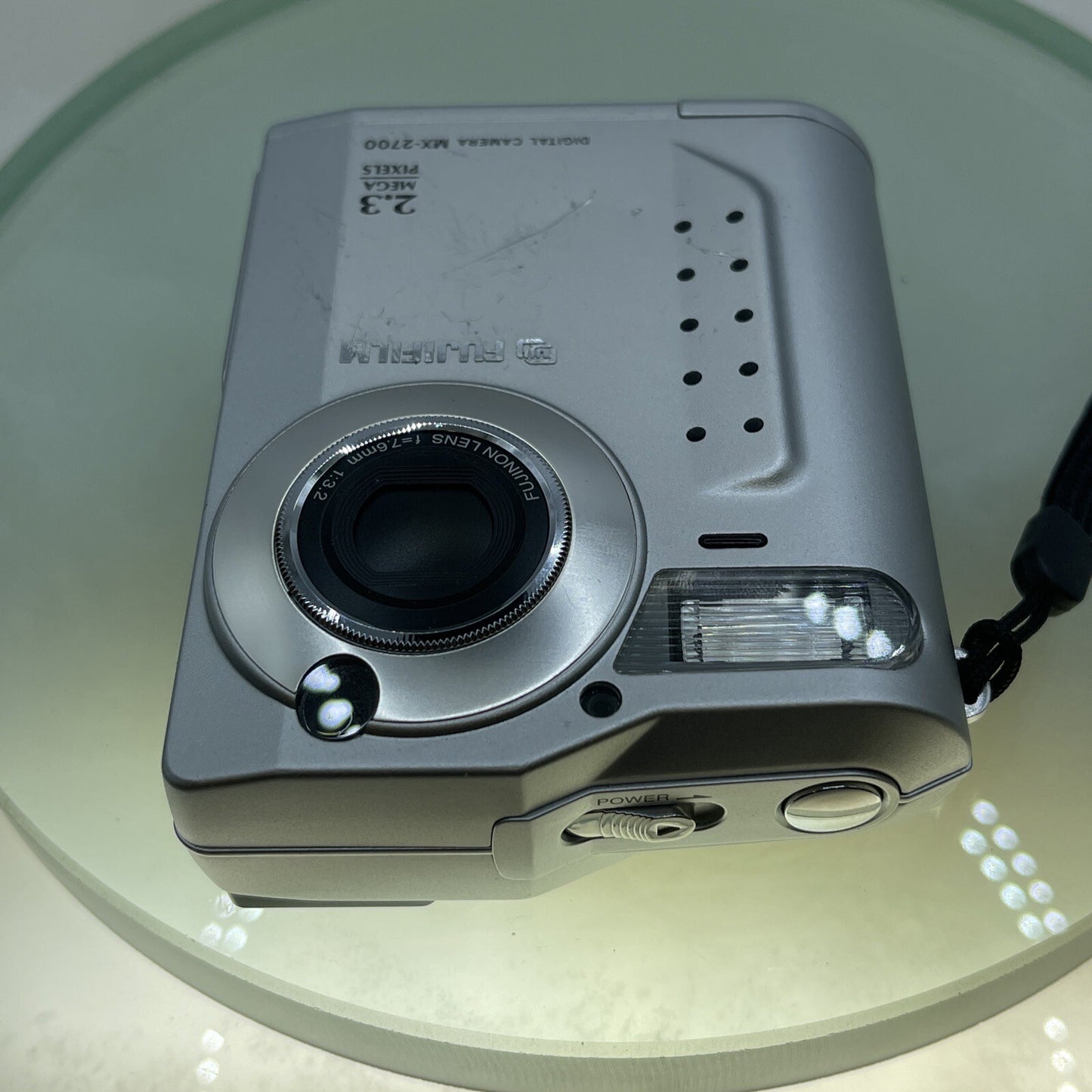 Fujifilm MX-2700 Zoom 2.3MP Compact Digital Camera Silver Tested NO BATTERY #1188