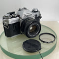 Canon AE-1  35mm SLR Film Manual Camera + Canon 50mm F/1.8 FD Lens Like A-1 #7430
