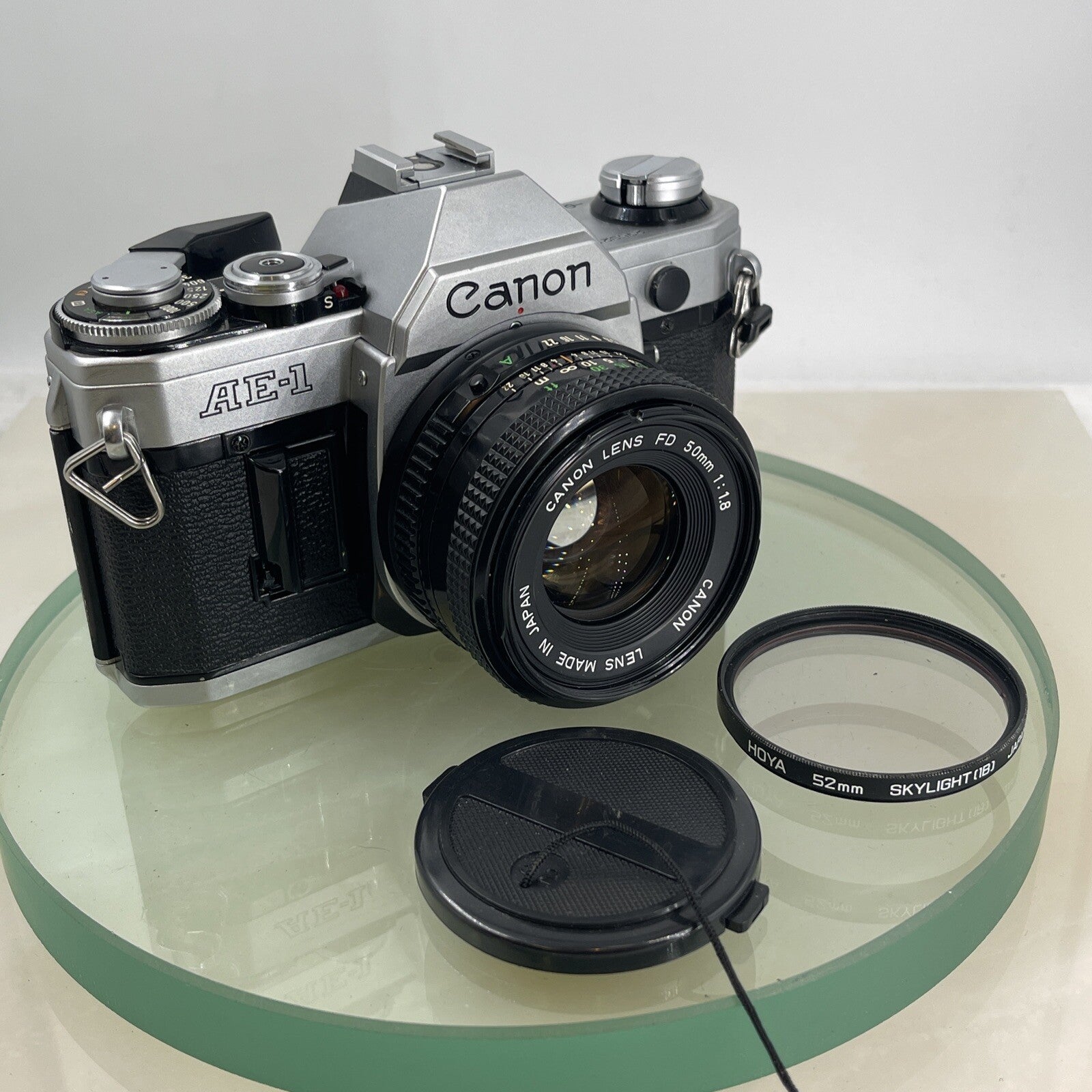 Canon AE-1  35mm SLR Film Manual Camera + Canon 50mm F/1.8 FD Lens Like A-1 #7430