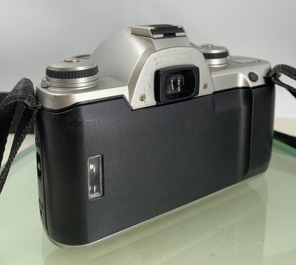 Pentax FILM CAMERA SILVER WITH PENTAX 35-80 LENS - TESTED - 9604