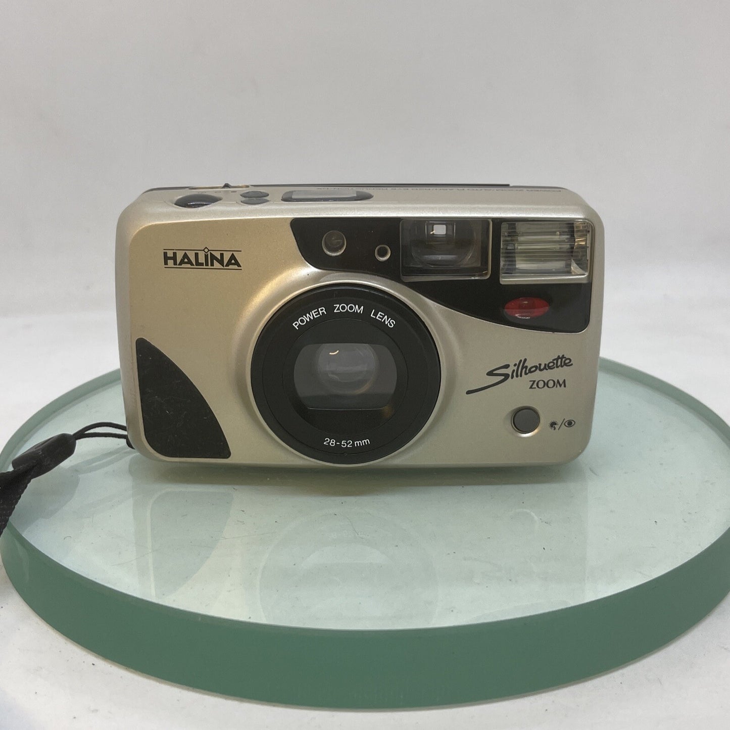 Halina Silhouette 35mm Camera w/ Power Zoom Lens Film 28-52mm DX Good Condi #5721