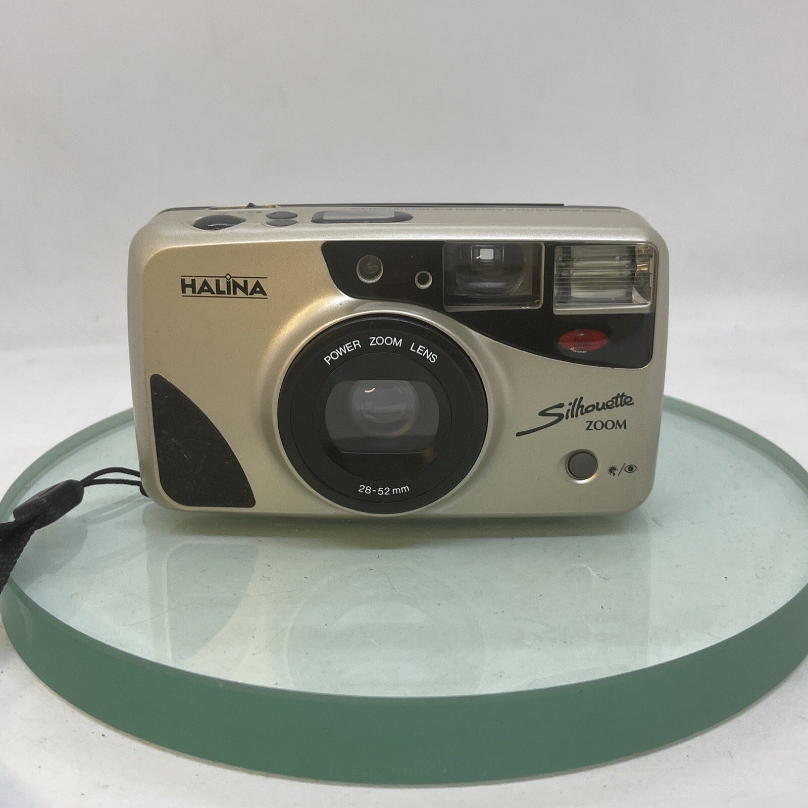 Halina Silhouette 35mm Camera w/ Power Zoom Lens Film 28-52mm DX Good Condi #5721