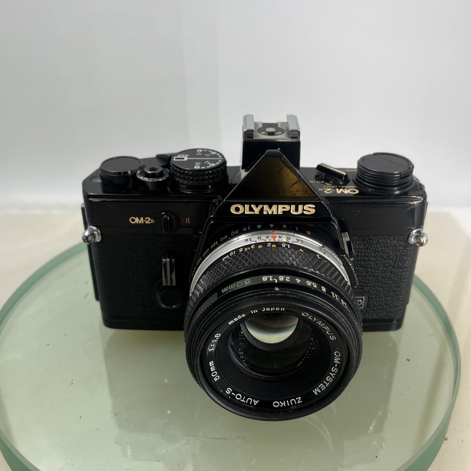 Olympus OM-2n Black - 35mm SLR Film Camera + 50mm f/1.8 Lens-Tested & Working87910
