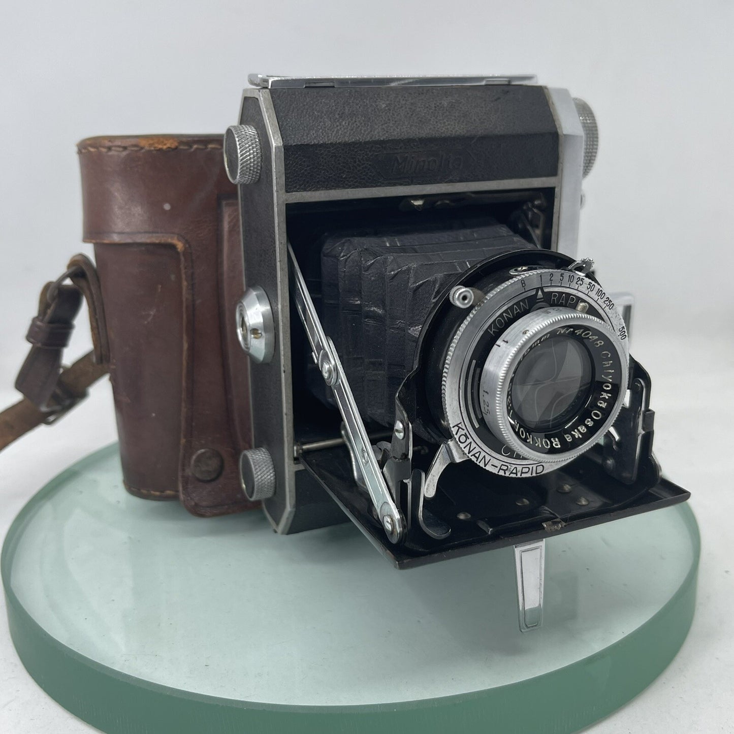 MINOLTA SEMI IIIB 1947 FOLDING CAMERA WITH CASE SEMI MINOLTA IIIB RARE  1740
