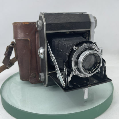 MINOLTA SEMI IIIB 1947 FOLDING CAMERA WITH CASE SEMI MINOLTA IIIB RARE  1740