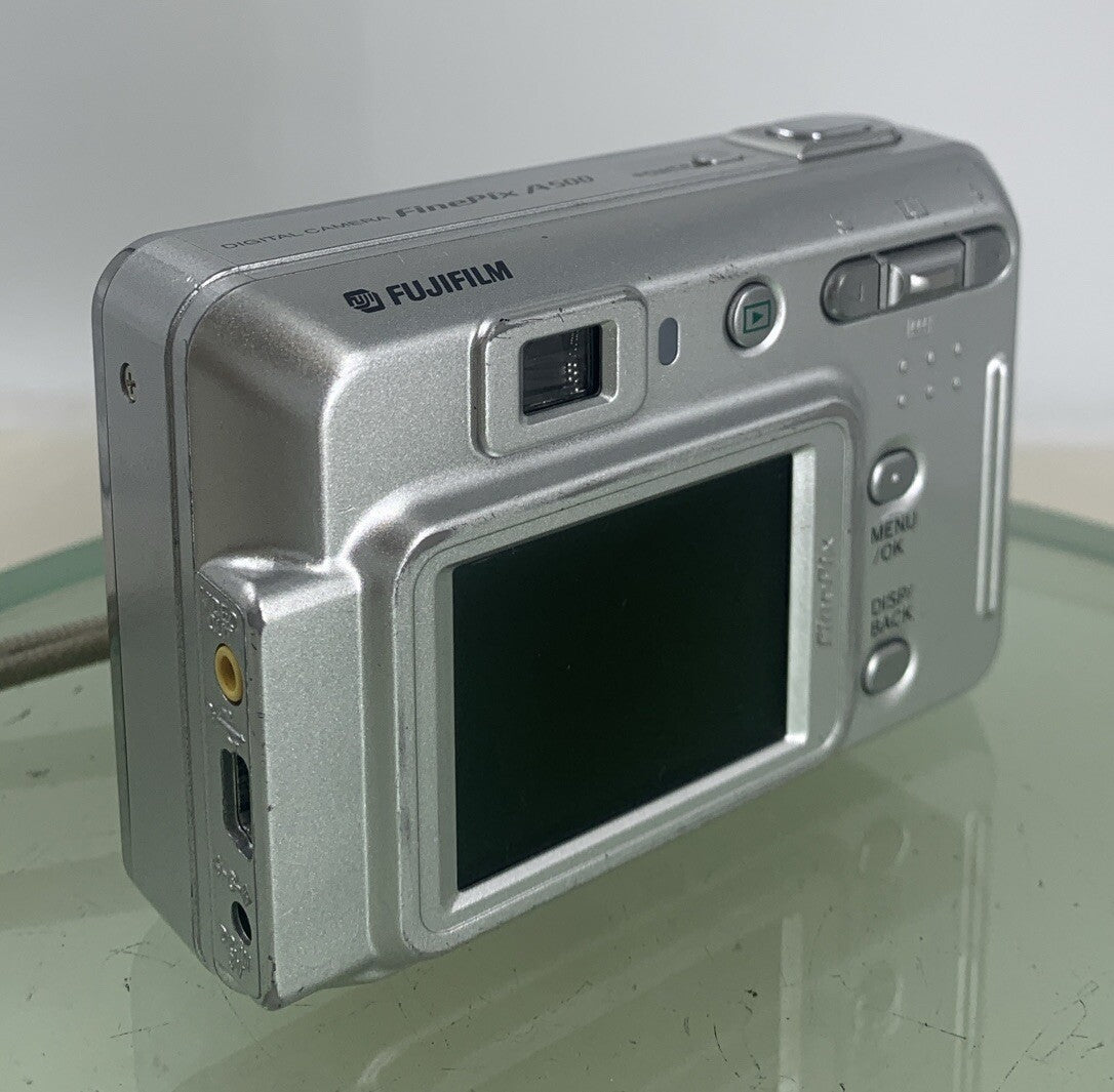 Fujifilm Digital Camera FinePix A500 5.1MP Silver NO CHARGER NOCARD TESTED - 1334