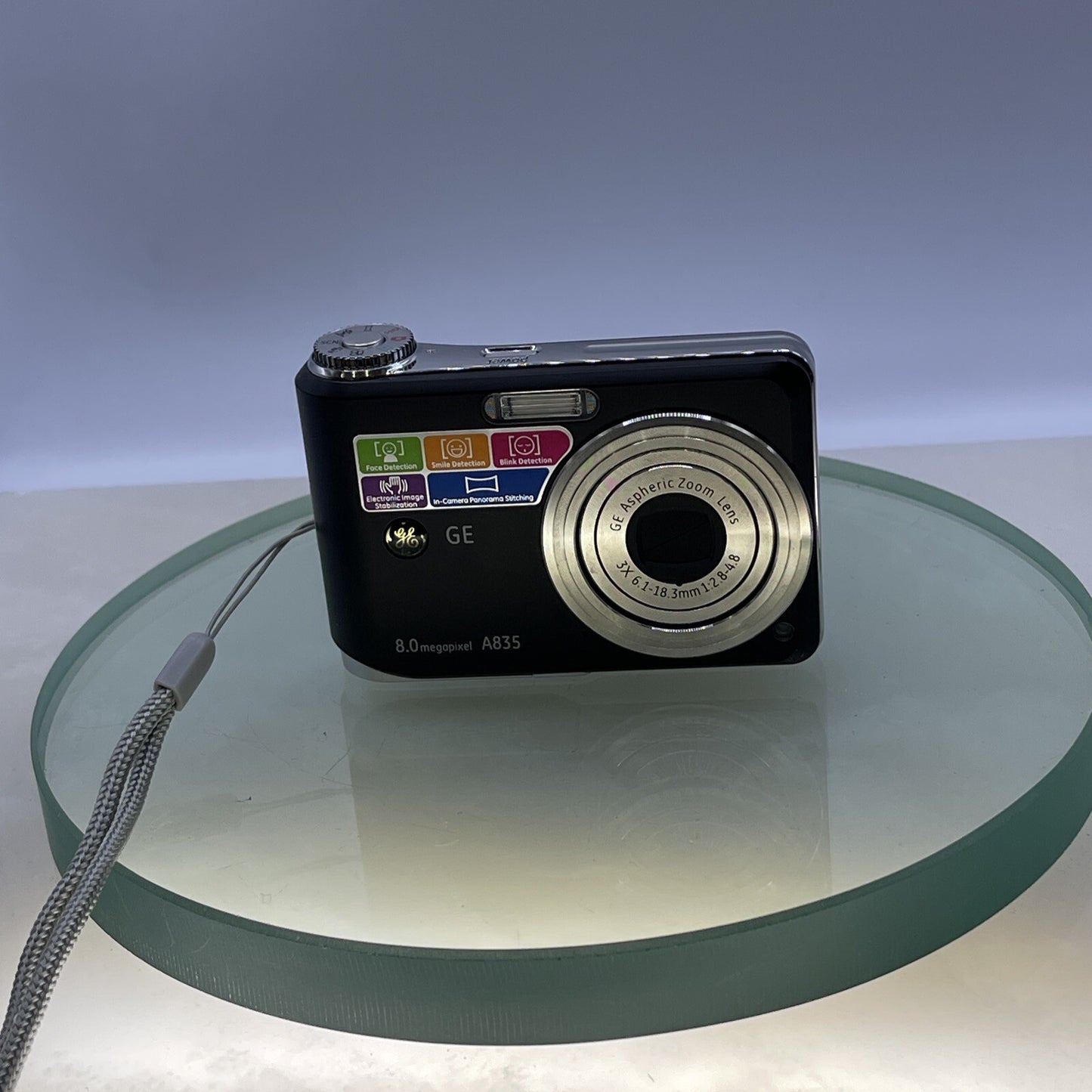 General Imaging GE A835 8.0 MP Compact Digital Camera Black Tested #1472