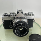 Olympus OM-1 MD 35mm SLR Film Camera &  Olympus ZUIKO  50mm f1.8 Lens- TESTED8883