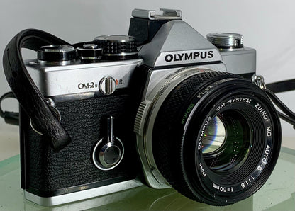 Olympus OM-2N MD 35mm Film SLR Manual Camera Olympus AUTO S50mm F/1.8 Zuiko Lens0