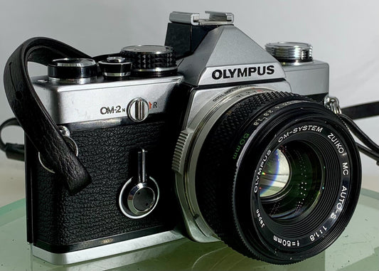 Olympus OM-2N MD 35mm Film SLR Manual Camera Olympus AUTO S50mm F/1.8 Zuiko Lens0