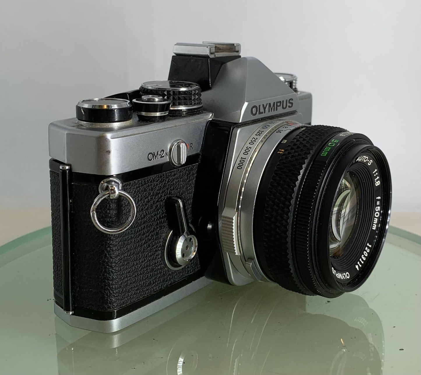 Olympus OM-2N MD 35mm Film SLR Manual Camera Olympus 50mm F/1.8 Zuiko Lens #1982