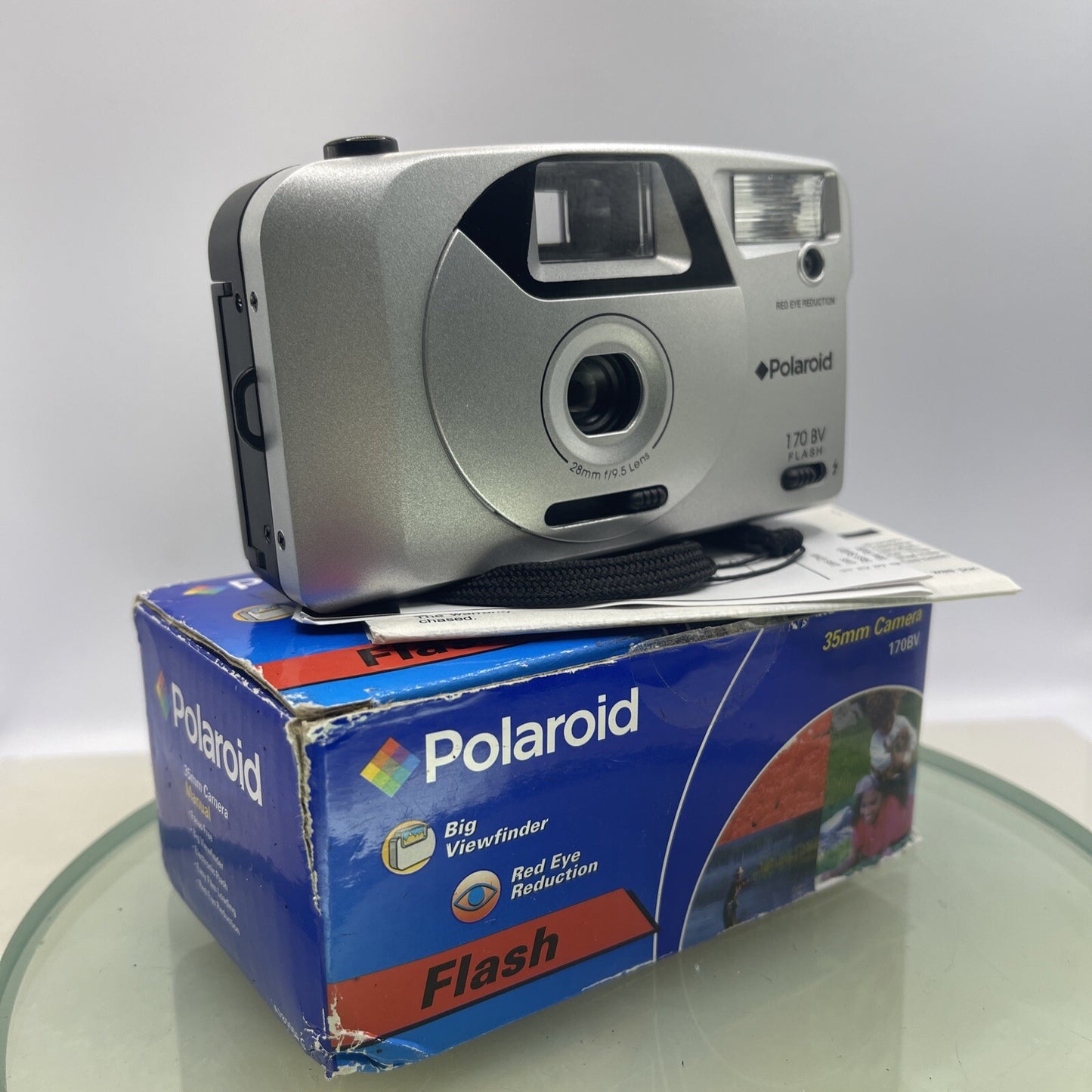 Polaroid 170BV 35mm Film Camera Point & Shoot Collectable Boxed&instructions#60