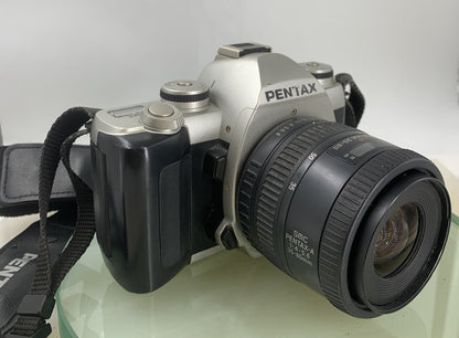 Pentax FILM CAMERA SILVER WITH PENTAX 35-80 LENS - TESTED - 9600