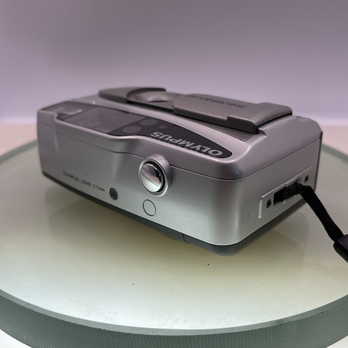 Olympus Trip XB40 AF 35mm Film Point and Shoot Camera Silver Tested #3799