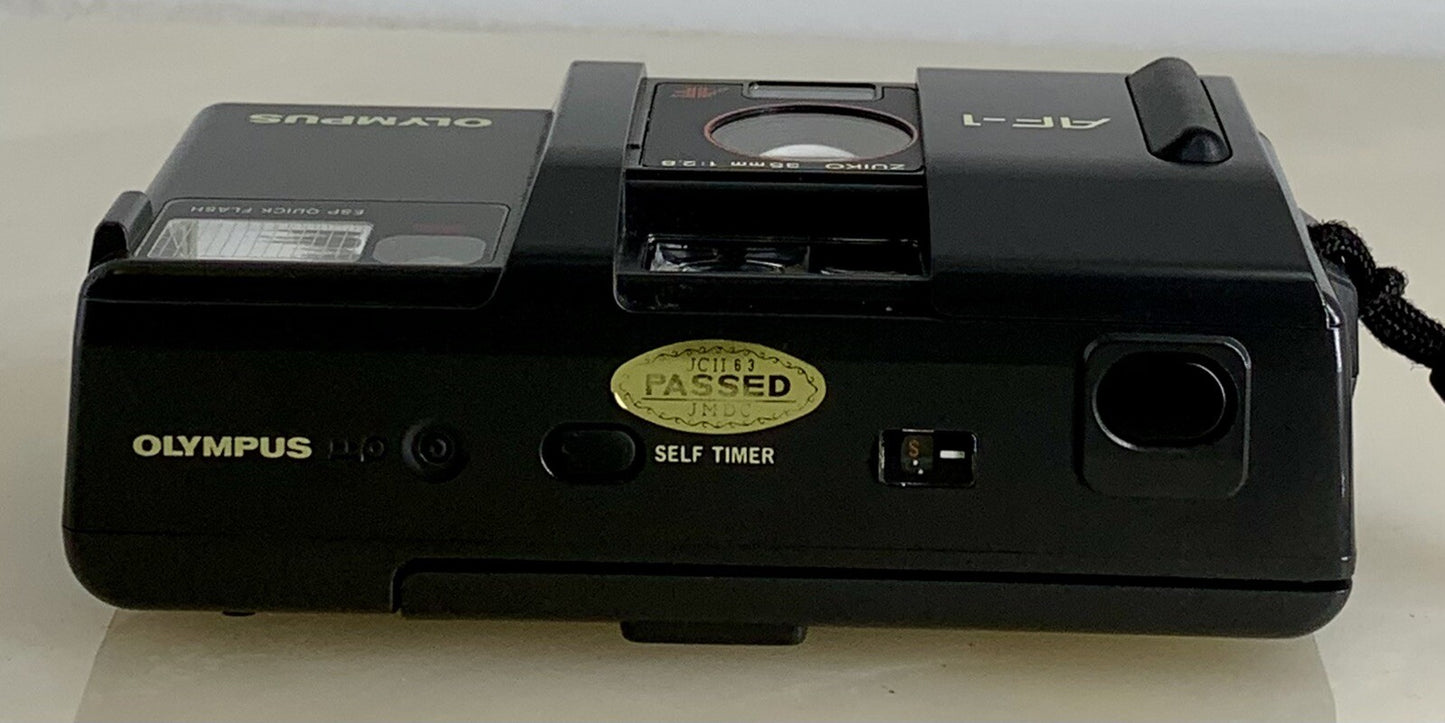 Olympus AF-1 35mm Compact Point & Shoot Film Camera - 35mm f/2.8 Sharp Lens #976