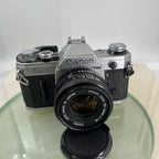 Canon AE-1  35mm SLR Film Manual Camera + Canon 50mm F/1.8 FD Lens Like A-1 #7481
