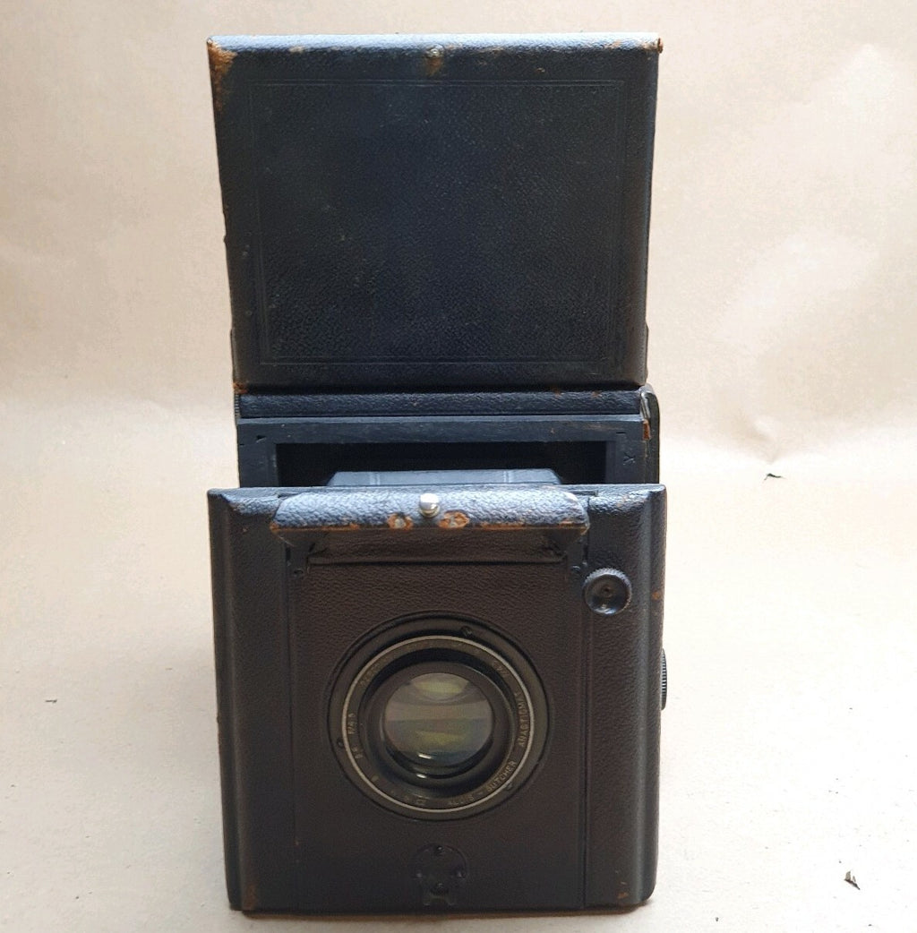 W. Butcher & Sons Popular Pressman Reflex folding camera+Aldis-Butcher 6In 19254