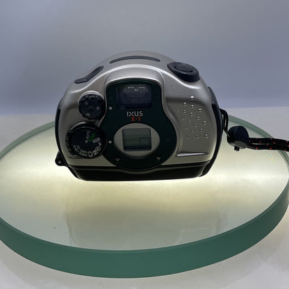 CANON IXUS X-1 UNDERWATER APS FILM CAMERA~BUILT IN FLASH Case Tested #8045