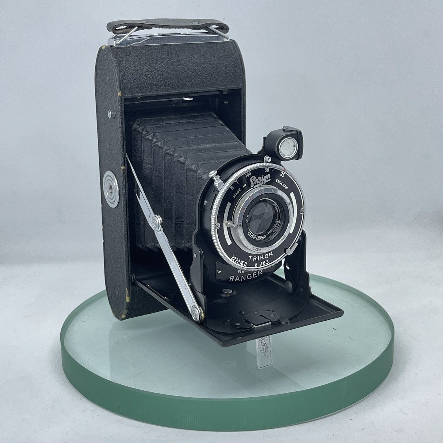 ENSIGN RANGER Folding Camera F6.3 Lens Trikon 105mm. Ensar Anastigmatic 1411