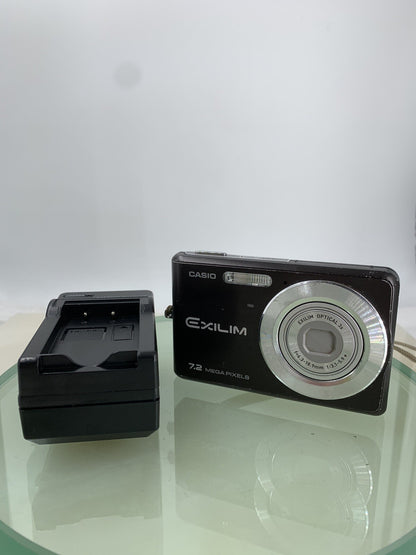 Casio Exilim EX-Z77 COMPACT DIGITAL CAMERA BROWN + CHARGER TESTED - 5810