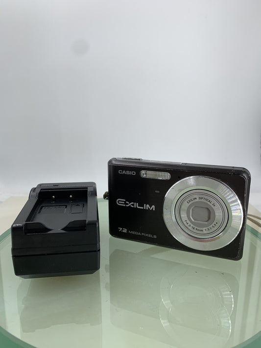 Casio Exilim EX-Z77 COMPACT DIGITAL CAMERA BROWN + CHARGER TESTED - 5810