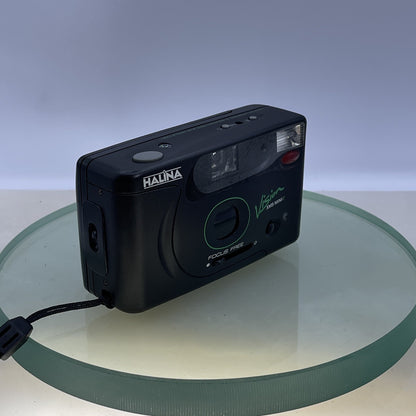 Vintage Halina Vision XMS MINI-T 35mm Camera Cased TESTED #5081