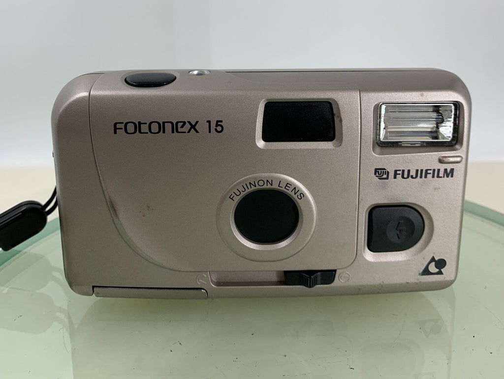 Fujifilm Fotonex 15 Compact 35mm VINTAGE FILM CAMERA SILVER - TESTED - 9931
