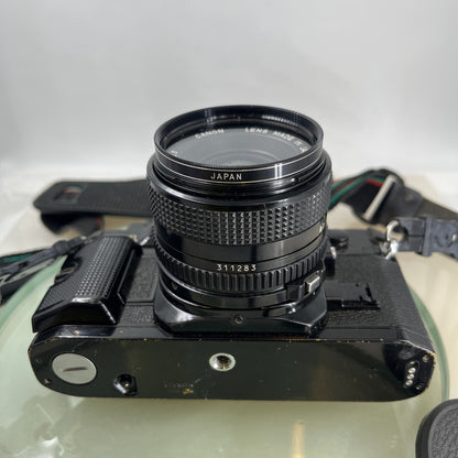 BEAUTIFUL Canon A-1 35mm SLR Camera Body+ FD 50mm f/2.8 FULLY WORKING #7583