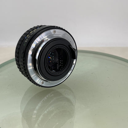 Pentax MV SLR FILM CAMERA + SMC Pentax-A 50mm F/1.7 Lens+CASE  WORKING TESTED60812