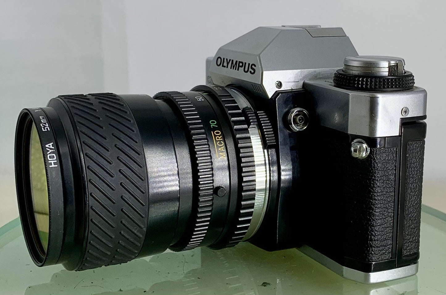 Olympus Om20 35mm slr film camera + Miranda 28-70mm 1:3.5-4.8 Lens TESTED #3466