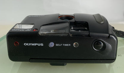 Olympus AF-10 Super COMPACT POINT AND SHOOT FILM CAMERA + COVER - TESTED - 1678