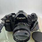 BEAUTIFUL Canon A-1 35mm SLR Camera Body+ FD 50mm f/2.8 FULLY WORKING #7581