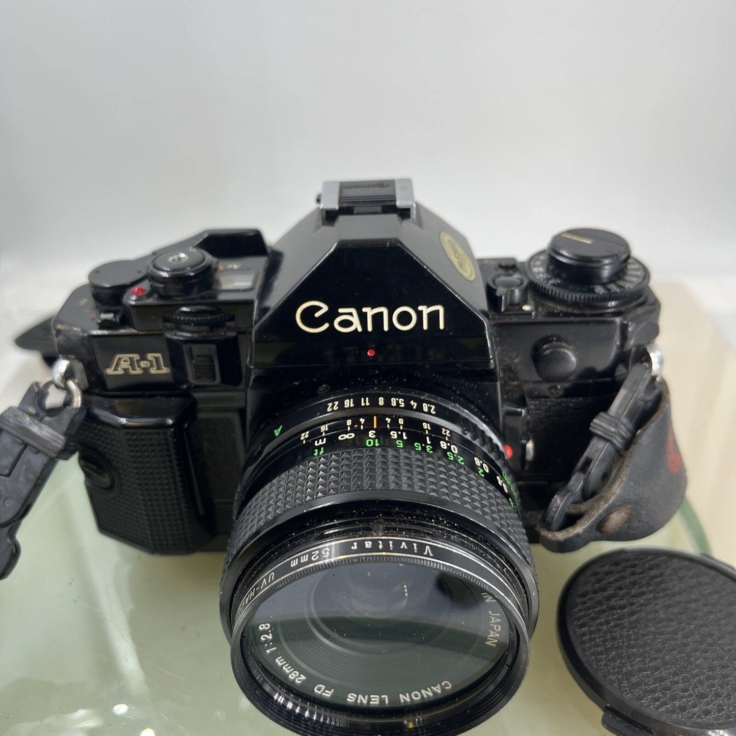 BEAUTIFUL Canon A-1 35mm SLR Camera Body+ FD 50mm f/2.8 FULLY WORKING #7581
