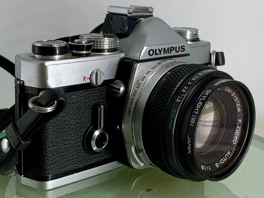 Olympus OM-1N MD 35mm Film SLR Manual Camera with Olympus 50/1.8 Zuiko Lens 3190