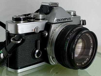 Olympus OM-1N MD 35mm Film SLR Manual Camera with Olympus 50/1.8 Zuiko Lens 3190
