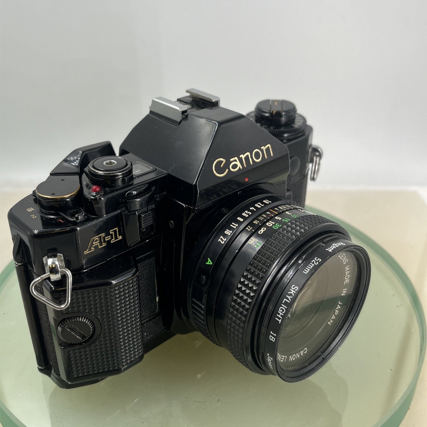 BEAUTIFUL Canon A-1 35mm SLR Camera Body+ FD 50mm f/1.8 FULLY WORKING #87411