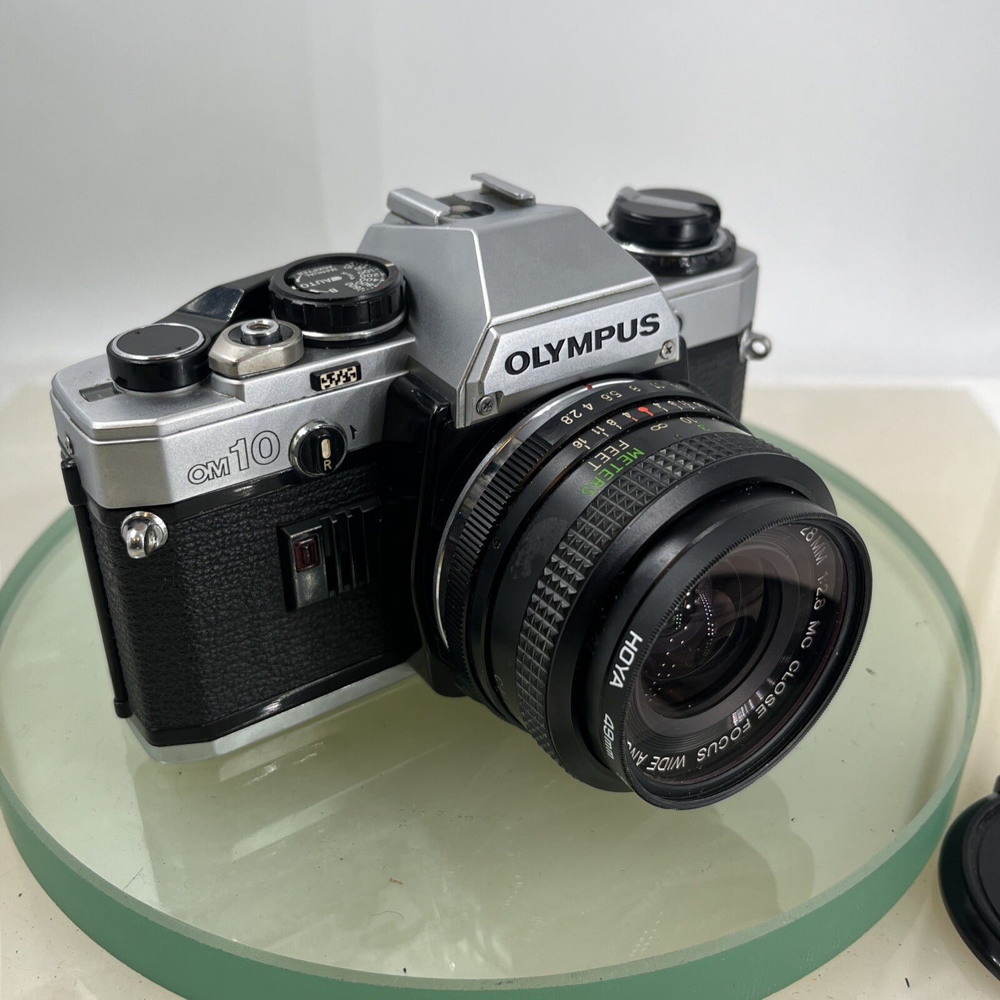 Olympus OM10 35mm SLR Film Camera + Vivitar 28mm 1:2.8 MC  Lens/ WORKING #9068