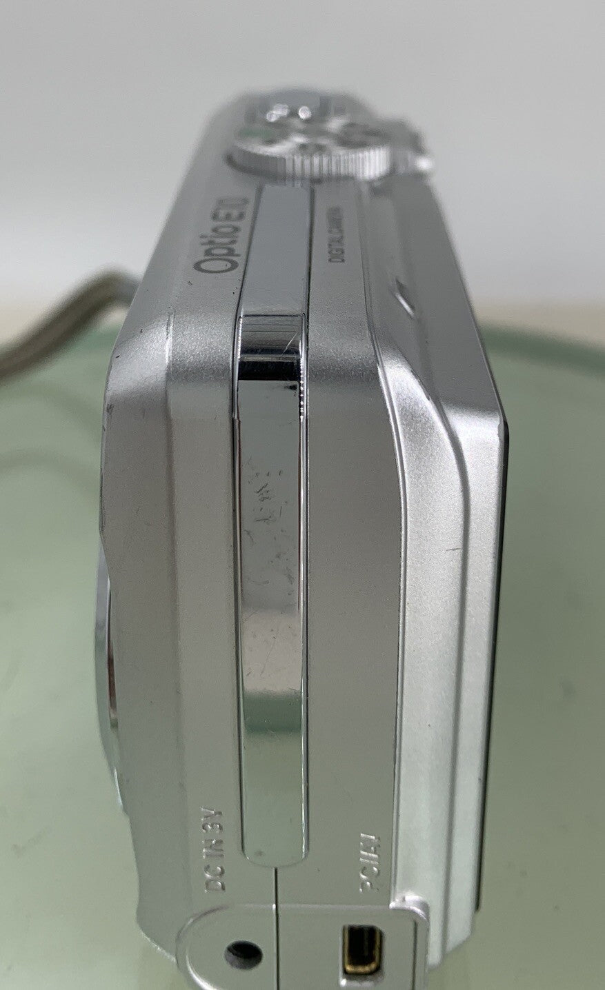 Pentax Optio E10 6.0MP Compact Digital Camera Silver WITH COVER - TESTED - 63