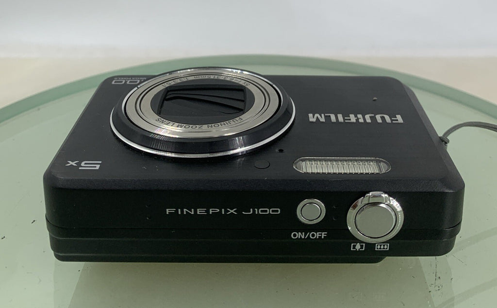 Fujifilm DIGITAL CAMERA FinePix J100 10.0MP BLACK+CHARGER+COVER TESTED - 3537
