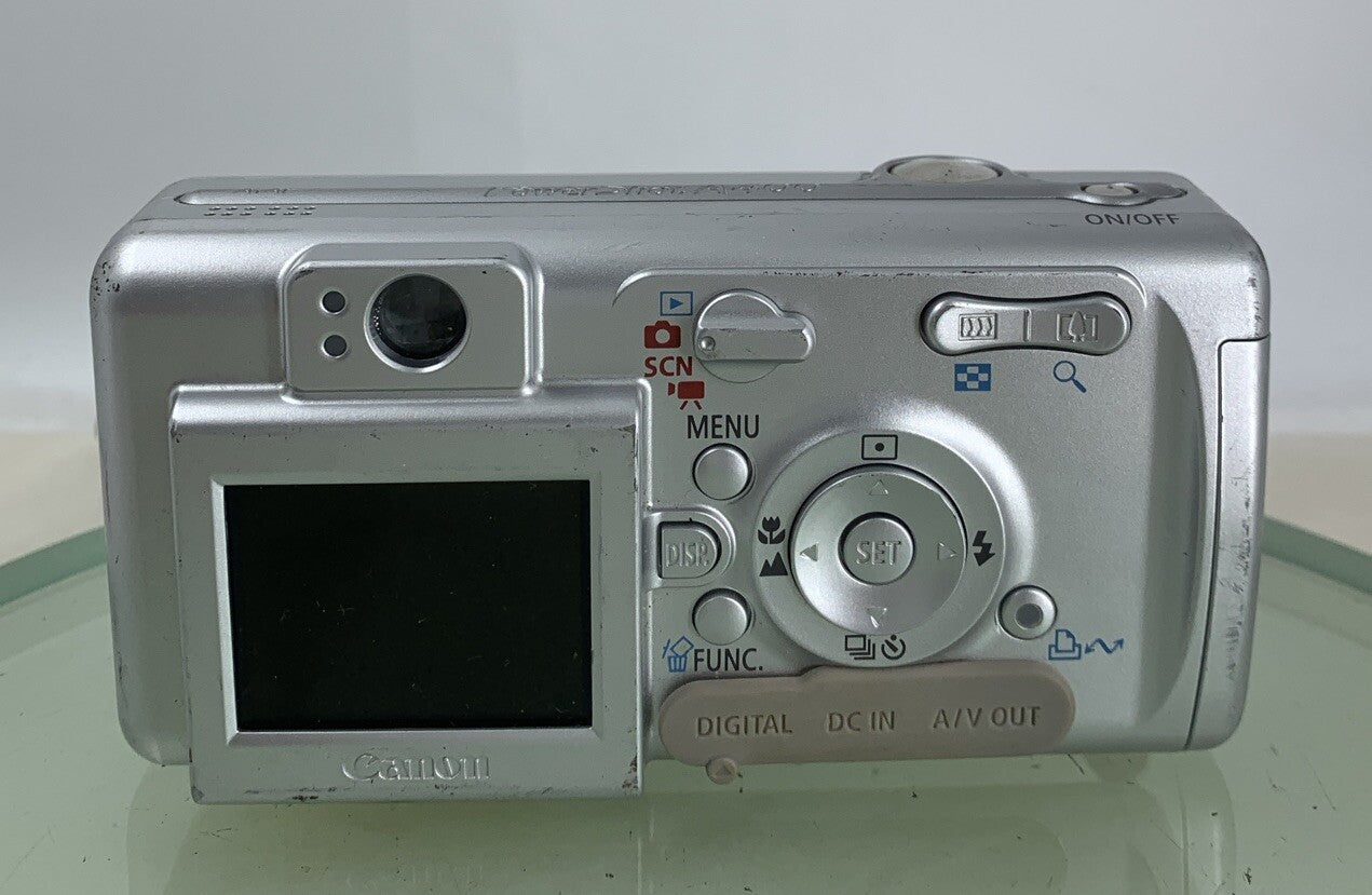 Canon Digital Camera PowerShot A400 3.2MP SILVER NO CARD NO CHARGER TESTED - 1575